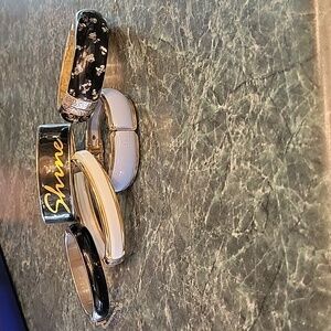 Lot of 5 VTG Enamel bangles